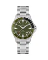 Hamilton Khaki Navy Scuba Watch, 40mm In Green/silver