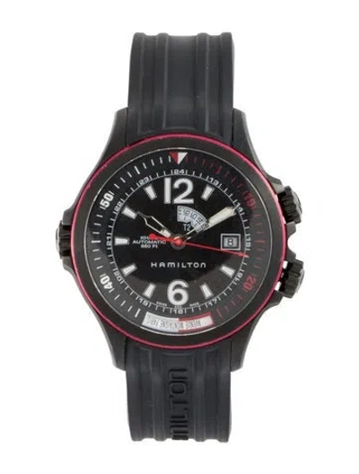 Pre-owned Hamilton Khaki Navy Watch In Multi