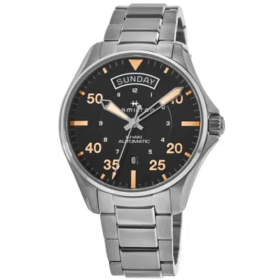 Hamilton Khaki Pilot Day-date Auto Black Dial Men's Watch H64645131