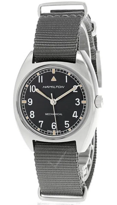 Pre-owned Hamilton Khaki Pilot Pioneer 36x33mm Blk Nylon Band Men's Watch H76419931