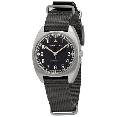 Hamilton Khaki Pilot Pioneer Hand Wind Men's Watch H76419931 In Black