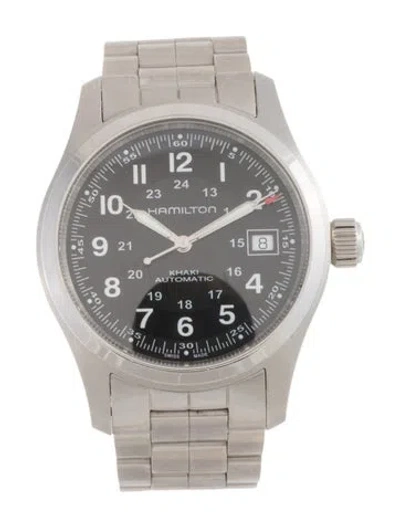 Pre-owned Hamilton Khaki Watch, 38mm In Multicolor