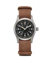 Hamilton Mechanical Khaki Field Watch, 38mm In Black/brown