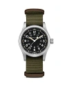 Hamilton Khaki Field Mechanical Manual Winding Black Dial Green Dial Men's Watch H69439931 In Black/green