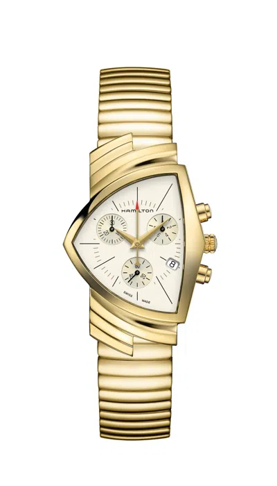 Hamilton Men's 32.3mm Gold Tone Quartz Watch H24422151