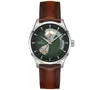 Hamilton Men's Automatic Jazzmaster Open Heart Smoked Green Stainless Steel Strap Watch 40mm In Green