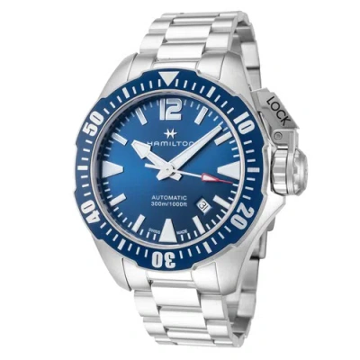 Pre-owned Hamilton Men's H77705145 Khaki Navy 42mm Automatic Watch