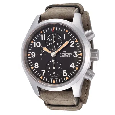Hamilton Men's Khaki Field 44mm Automatic Watch In Green