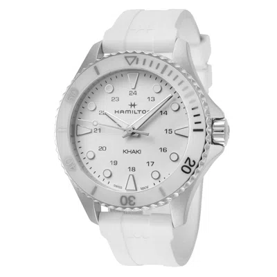 Hamilton Men's Khaki Navy 37mm Quartz Watch In White