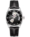 Hamilton Jazzmaster Open Heart Auto In Black