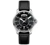 Hamilton Men's Swiss Automatic Khaki Pilot Black Leather Strap Watch 42mm In No Color