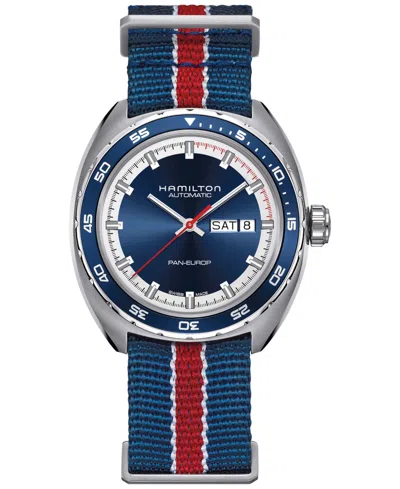 Hamilton Men's Swiss Automatic Pan Europ Interchangeable Fabric And Leather Strap Watch Set 42mm H35405741 In No Color