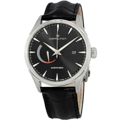 Pre-owned Hamilton Men's Watch Jazzmaster Automatic Black Dial Leather Strap H32635731
