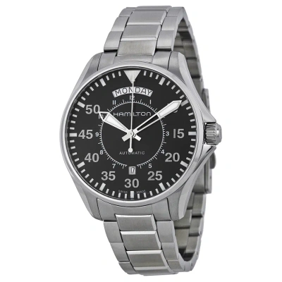 Hamilton Pilot Day Date Automatic Black Dial Men's Watch H64615135