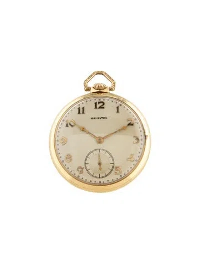 Pre-owned Hamilton Pocket Watch In Multicolor