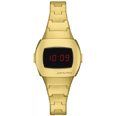 Hamilton Psr Digital Quartz American Classic Yellow Gold Pvd Steel Women's Watch H52314130