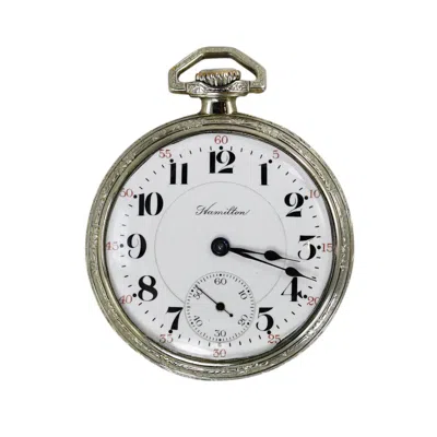 Pre-owned Hamilton Railroad Gold Filled Pocket Watch In Multi