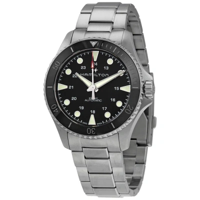 Hamilton Scuba Automatic Black Dial Men's Watch H82515130 In Metallic