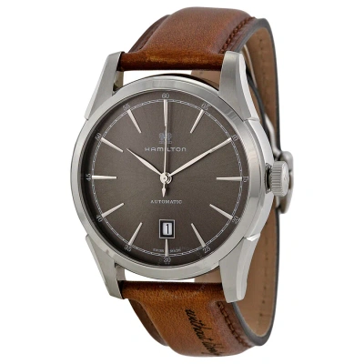 Hamilton Spirit Of Liberty Automatic Grey Dial Men's Watch H42415591 In Brown
