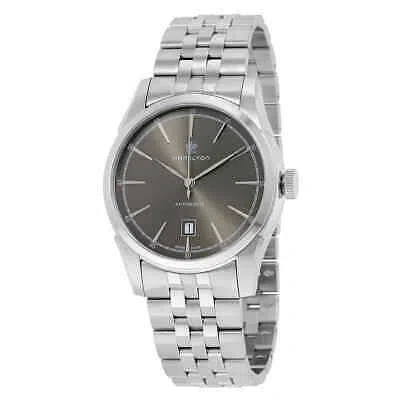 Pre-owned Hamilton Spirit Of Liberty Grey Dial Men's Watch H42415091