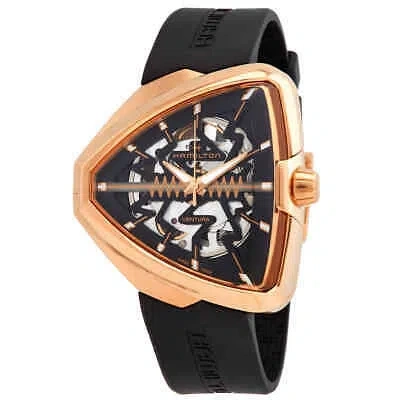 Pre-owned Hamilton Ventura Automatic Black Dial Men's Watch H24525331
