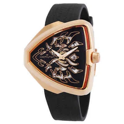 Pre-owned Hamilton Ventura Men's Black Watch - H24525332