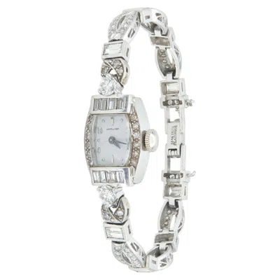 Pre-owned Hamilton Vintage 1940s  4.50 Carat Diamond Watch In Multi