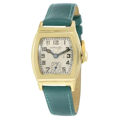 Pre-owned Hamilton Vintage Circa 1940  14kt Yellow Gold-filled Curved Watch – Manual Wind