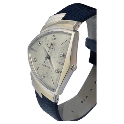 Pre-owned Hamilton Vintage Scarce  White Gold "ventura" Electric Wrist Watch