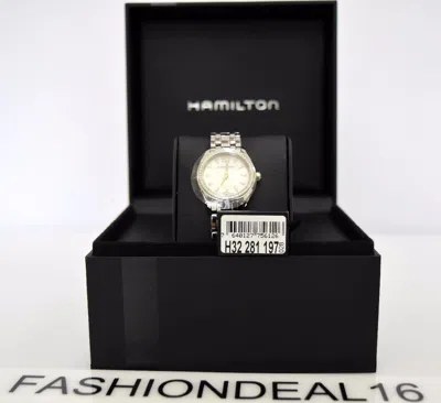 Pre-owned Hamilton Women's Jazzmaster Mop Ss Diamond H32281197 28mm $1560.00 Watch