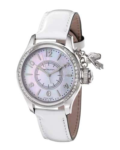 Hamilton Women's Khaki Navy Seaqueen Watch In White