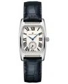 Hamilton Women's Swiss Boulton Blue Leather Strap Watch 27.3x31.1mm In Blue