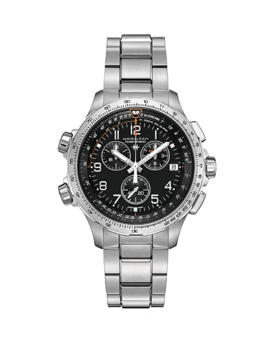 Hamilton Men's Swiss Chronograph X-wind Stainless Steel Bracelet Watch 46mm In No Color