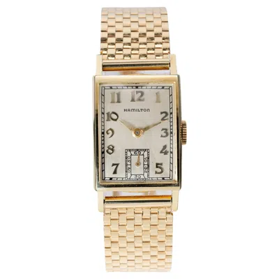 Pre-owned Hamilton Yellow Gold Wristwatch