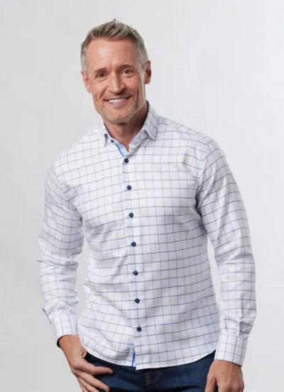 Hammer Made Amante Tailored Fit Button Down Shirt In White