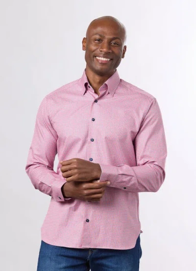 Hammer Made Tyce Tailored Fit Button Down Shirt In Pink