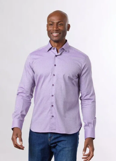 Hammer Made Winsted Tailored Fit Button Down Shirt In Purple