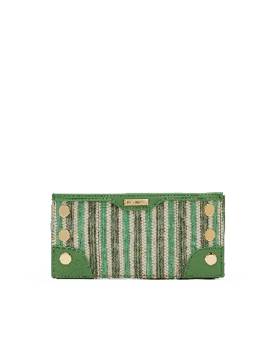Hammitt 110 North Pickle Stripe Gold In Green
