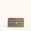 Hammitt 210 West Pewter Brushed Gold Red Zip