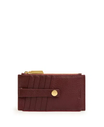 Hammitt 210 Women's West Leather Cardholder In Brown