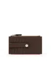 Hammitt 210 Women's West Leather Cardholder In Brown