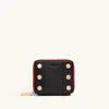 Hammitt 5 North Black Brushed Gold Red Zip