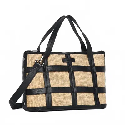 Hammitt Addie Med Trellis In Chaparral Raffia/grey In Multi