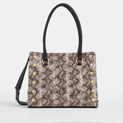 Hammitt Allen Contrast Snake Brushed Gold Lrg