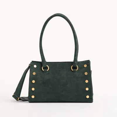 Hammitt Allen Green Room Suede Brushed Gold Med