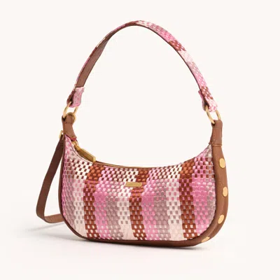 Hammitt Becker Ribbon Weave Brushed Gold Sml