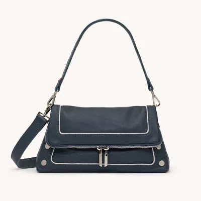 Hammitt Beverly Nautical Navy Silver Med