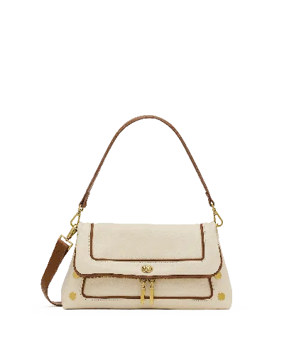 Hammitt Medium Beverly Leather Shoulder Bag In Neutral