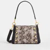 Hammitt Bryant Contrast Snake Brushed Gold Med