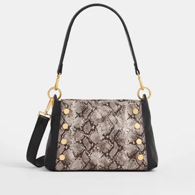 Hammitt Bryant Contrast Snake Brushed Gold Med
